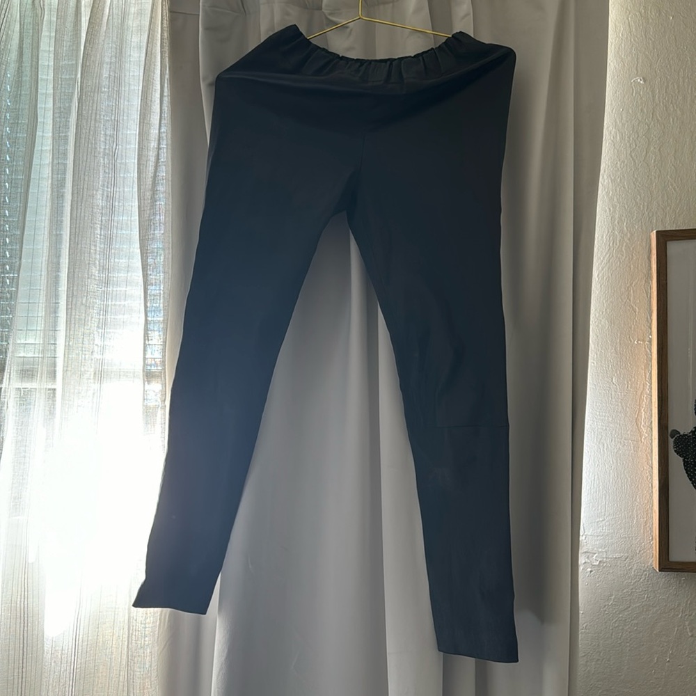 The Row leather pants